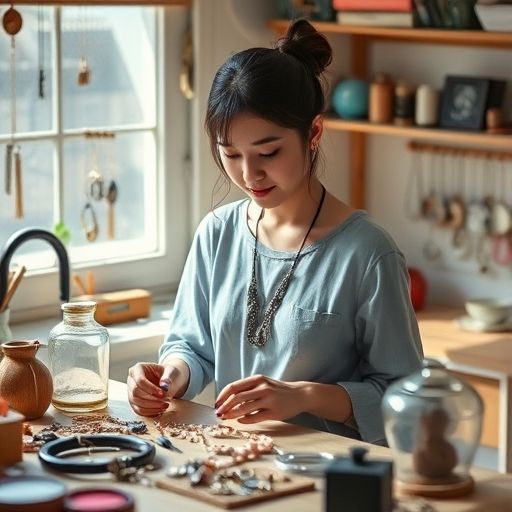 广州自带工作室的女孩子制作手工饰品