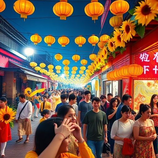 广佛葵花莆典民俗场景