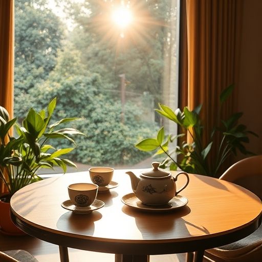 广州高端喝茶工作室窗边