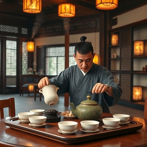 龙华老街茶肆内部