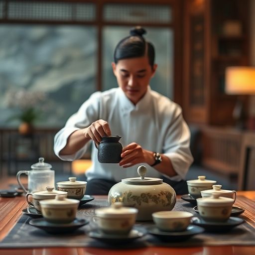 茶艺师泡茶场景