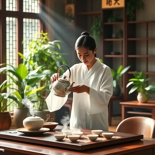 茶艺师泡茶场景