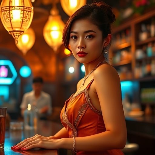 调酒师的精彩表演