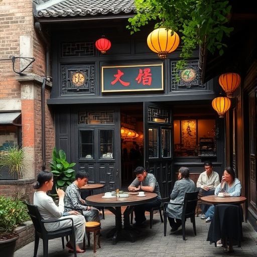 广州老城区茶肆