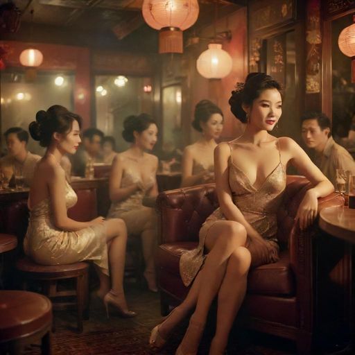 朋友们在卡座的欢乐时光