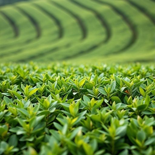 广州春季茶园采茶场景