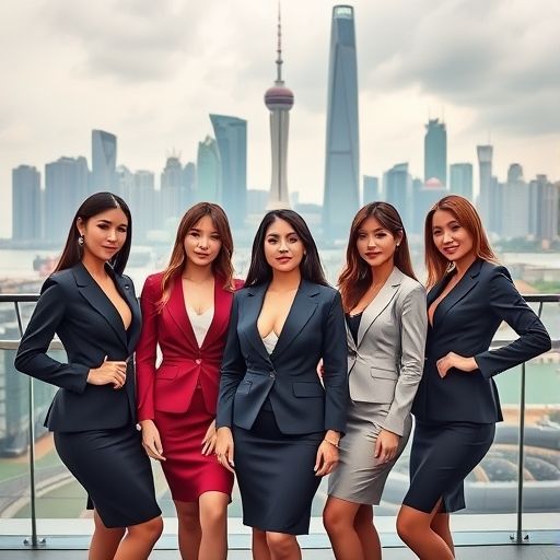 广州高端商务模特活动现场