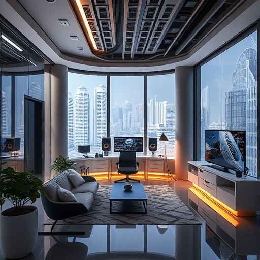 未来高端工作室内部