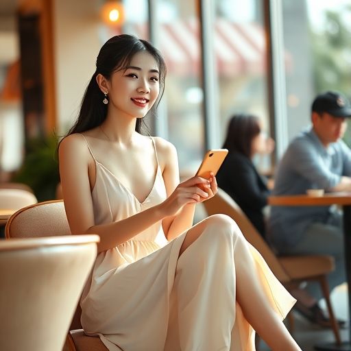 展现大圈女孩的日常轻松一面