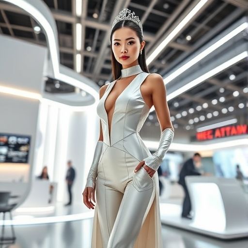 模特为展会增添亮点