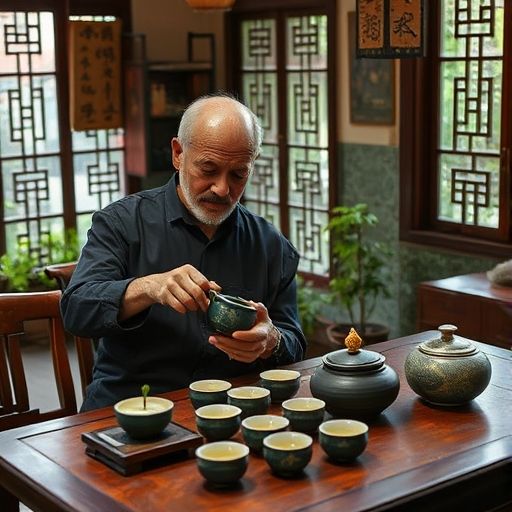 南山茶肆茶艺师泡茶场景