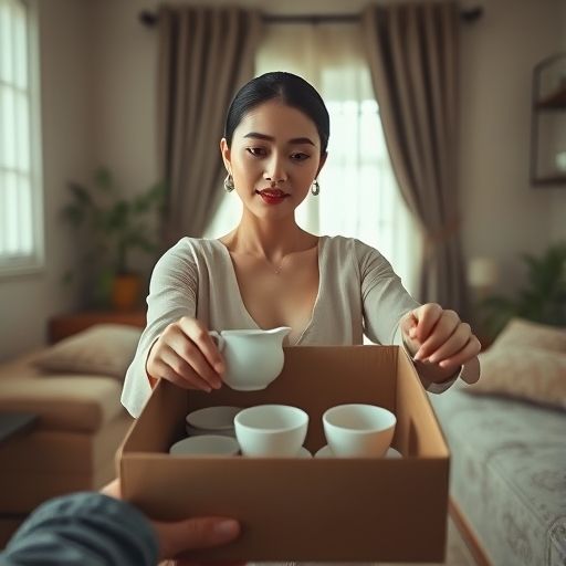 家庭茶饮外卖开箱场景