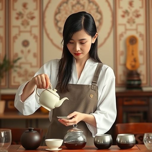 茶艺师泡茶场景