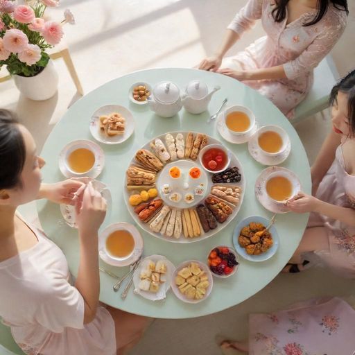 闺蜜聚会的茶香时光