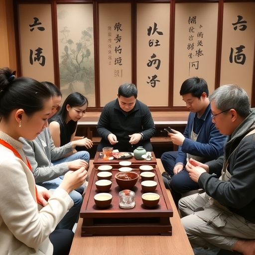 游客参加广州品茶课程