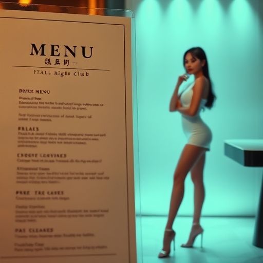 精致的夜场饮品菜单