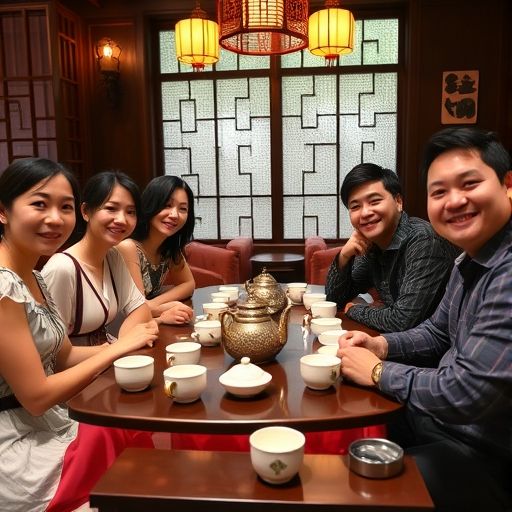 广州茶肆品茶