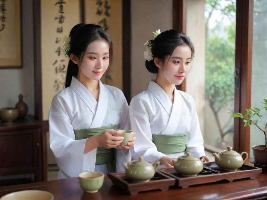 广州白云区茶社室内复古风格展示