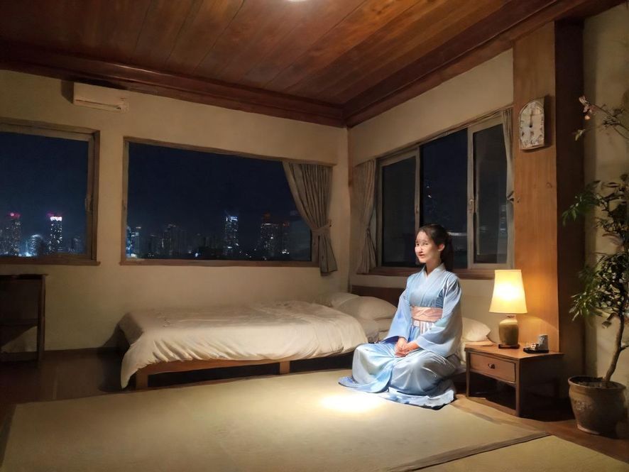 罗湖高端会所夜晚场景