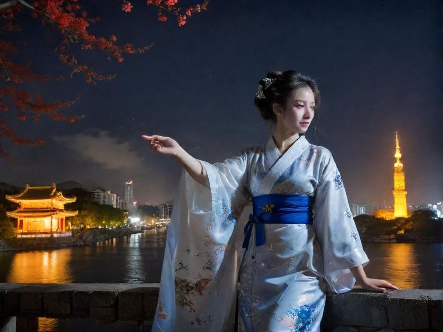 广州璀璨夜景俯瞰图