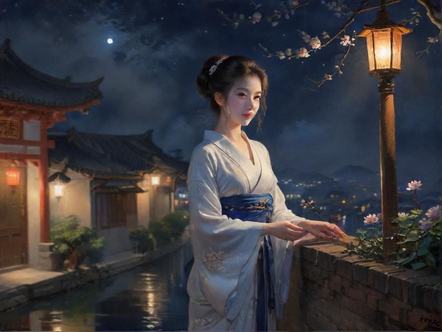 一位老司机形象的人在城市夜景下分享经验