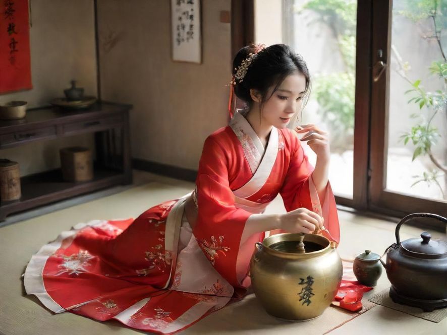 广州私密茶馆,室内光线,电影感色调,私人包厢内部