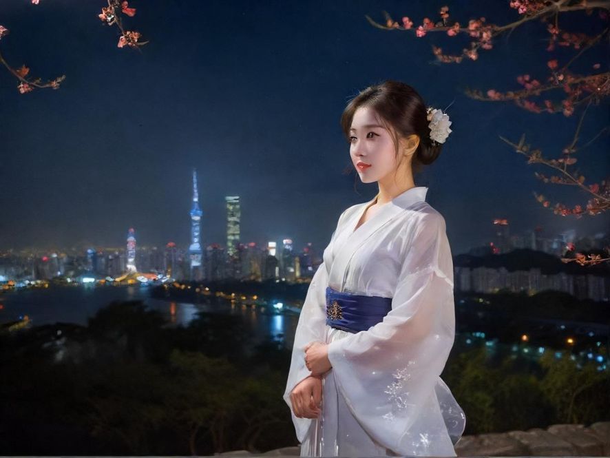 广州天河夜场会所的璀璨夜景