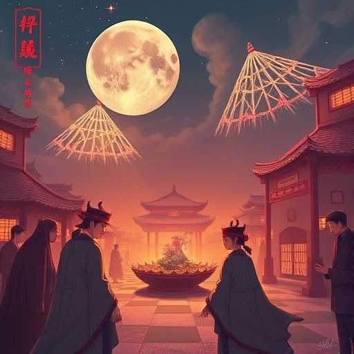 罗湖明珠水会夜景入口现代风格图