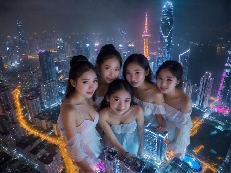 深圳夜生活场所的迷人夜景