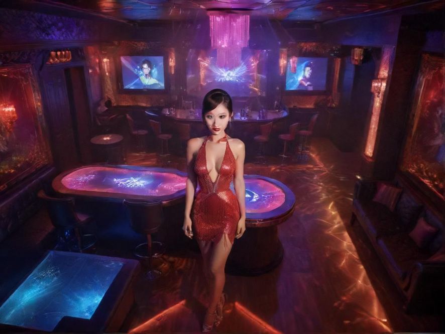 夜场KTV豪华包厢实景图