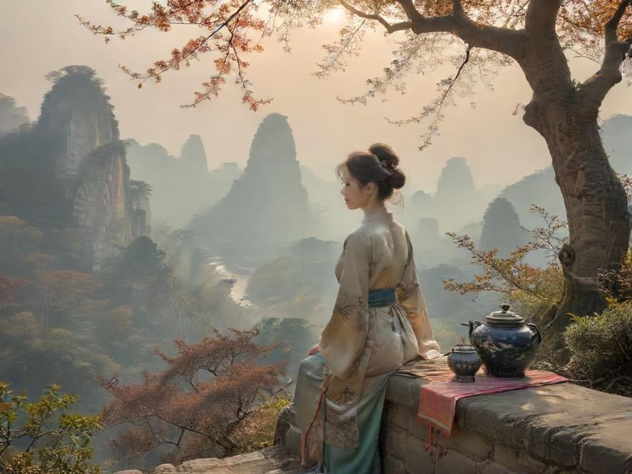 温馨雅致的中式茶室包间