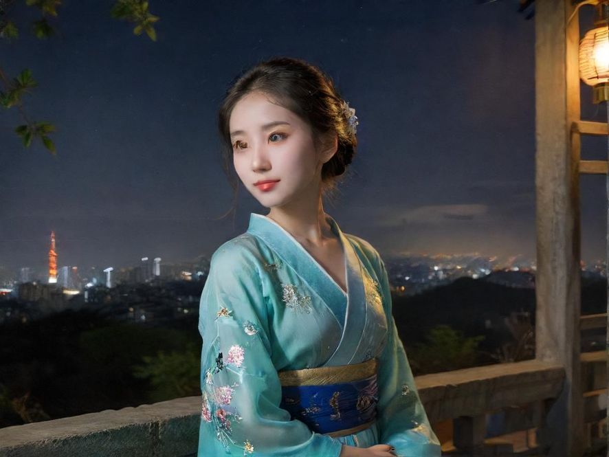 广州夜场灯红酒绿,霓虹闪烁的城市夜景,充满诱惑