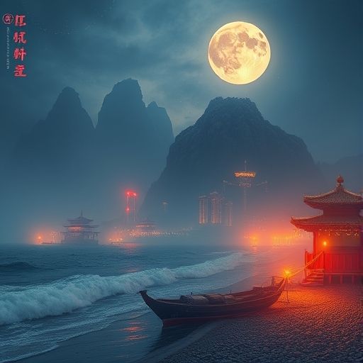 广州海珠区夜景