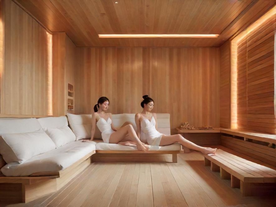 广州海珠区东晓南桑拿会所内部休息区,宽敞明亮,现代简约的装修风格,提供舒适的休闲沙发。