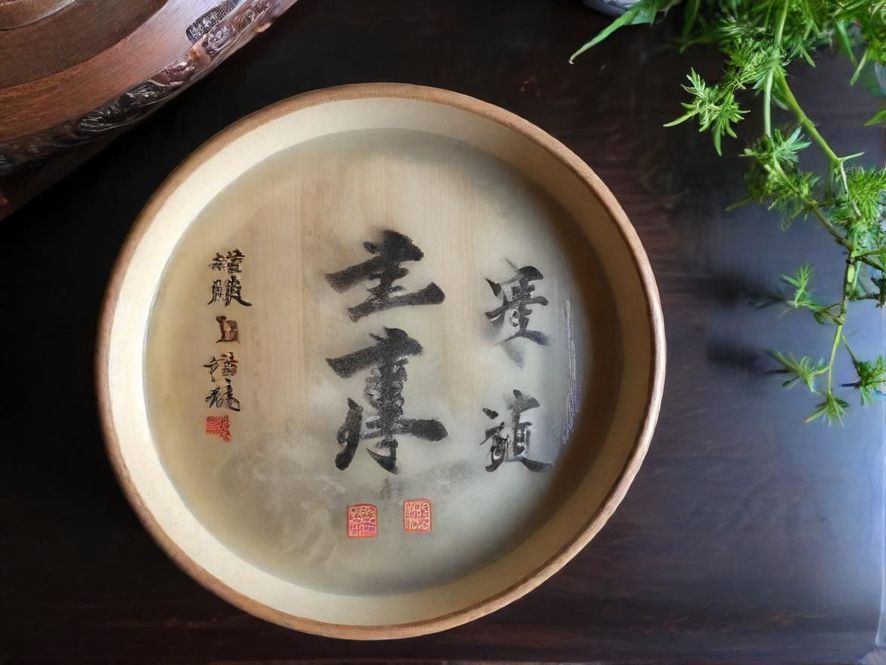 一套精致的茶道器具,特写镜头下呈现出细腻的质感,置身于一个充满禅意的品茶空间。