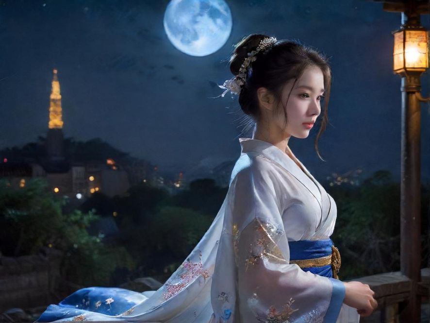 手机屏幕上显示着地图应用，地图上标记着多个地点，背景是模糊的霓虹灯光和繁华的城市夜景