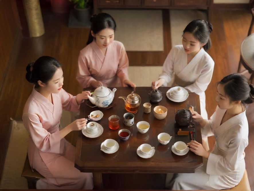 广州品茶上课场景温馨茶室