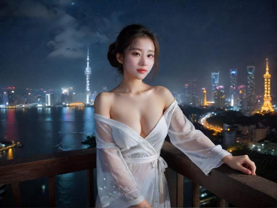 夜场派对热闹氛围