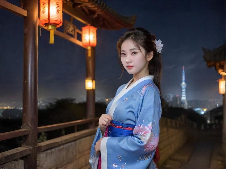 抽象的广州夜景,象征着信息搜索的复杂性