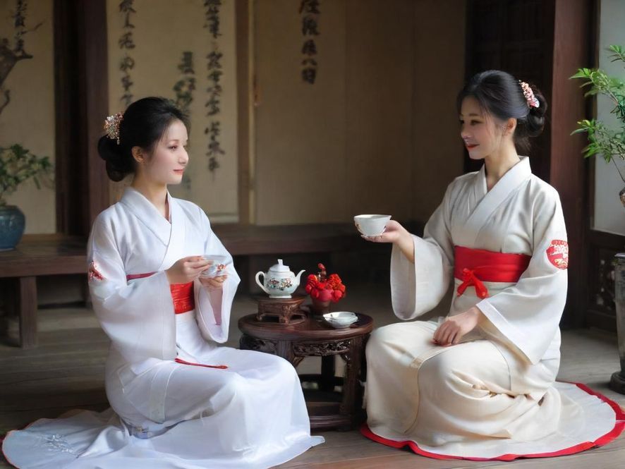 一间布置温馨雅致的私密茶室