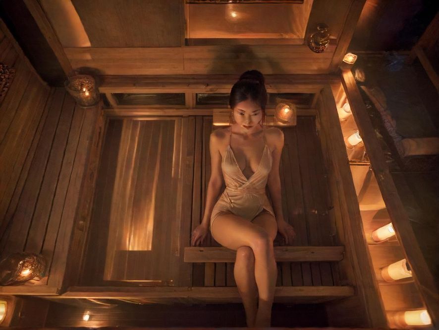 夜场桑拿会所豪华休息区实景