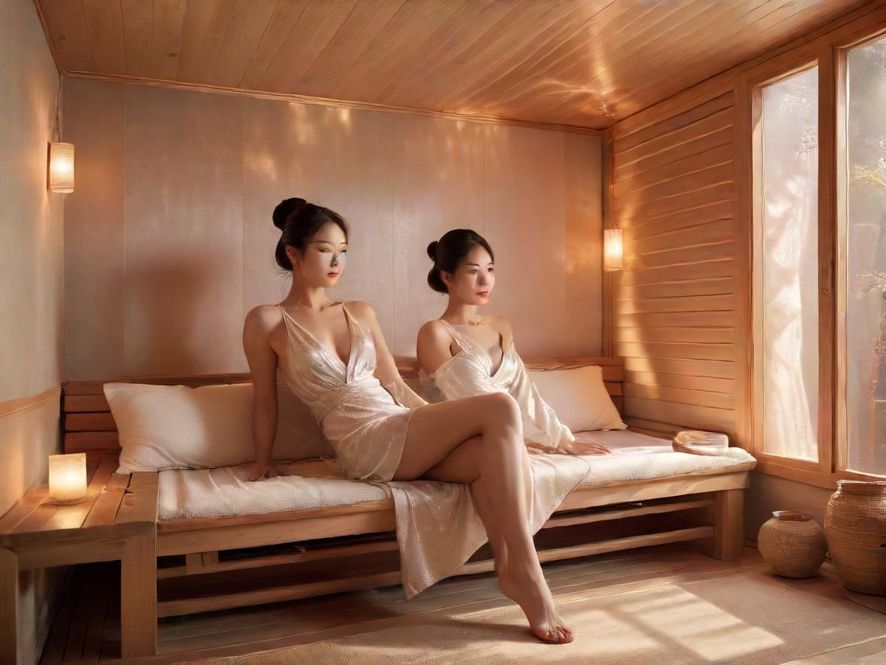 岗顶水博桑拿会所休息区