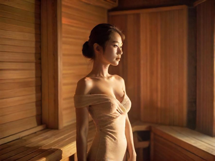 凯蒂桑拿房温暖灯光氛围