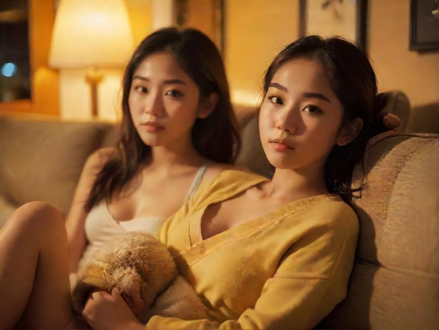 温馨舒适的私密休闲空间,暖黄色灯光营造出放松的氛围