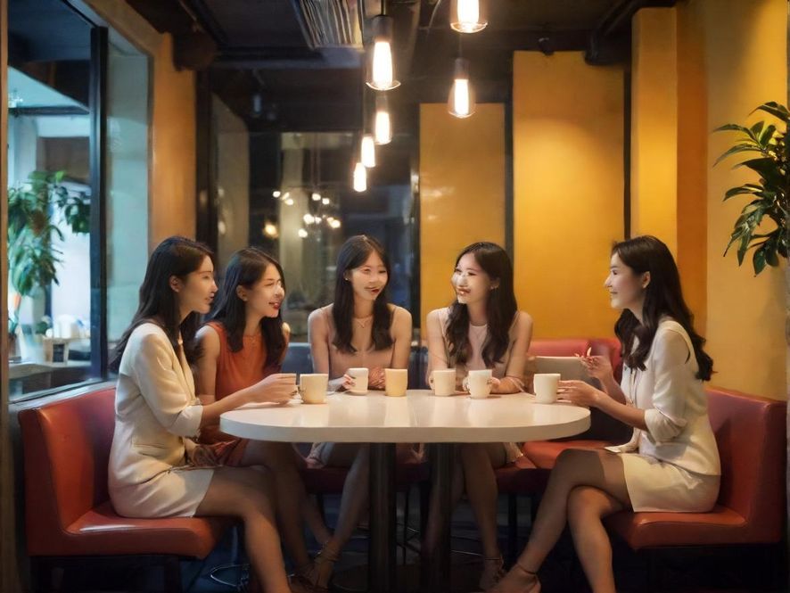 深圳论坛朋友交流场景