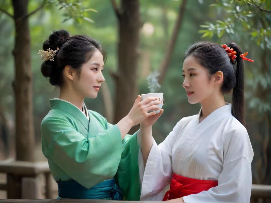 广州隐藏茶社一角,展现休闲氛围