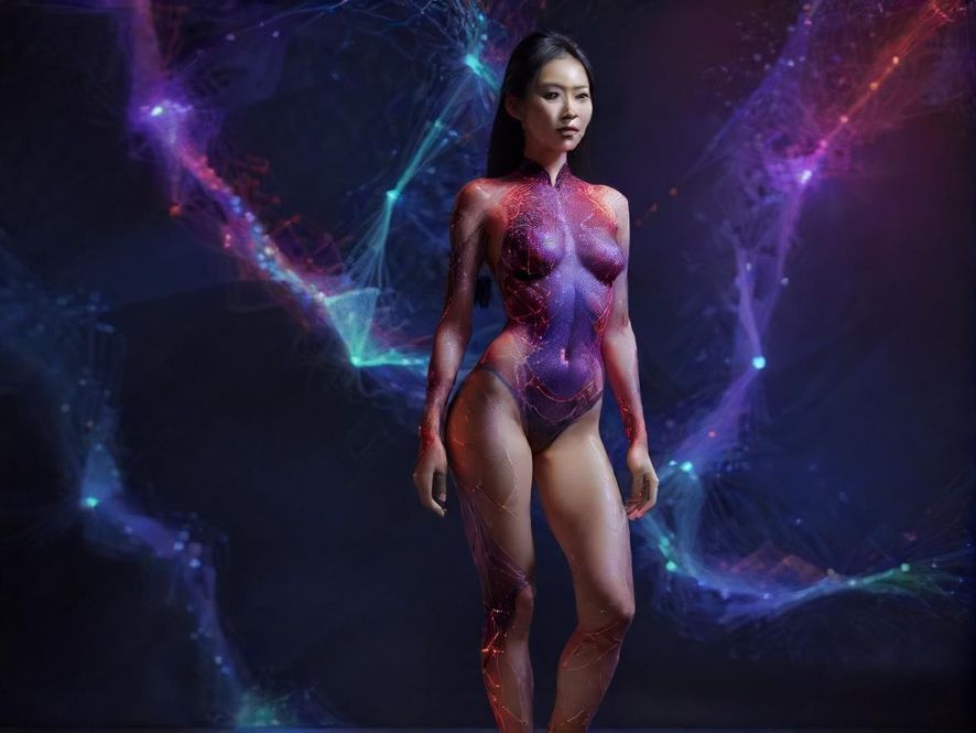 象征信息交流和资源共享的网络结构