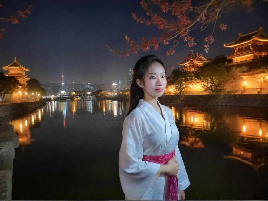 广州阡陌汇高端休闲会所入口夜景