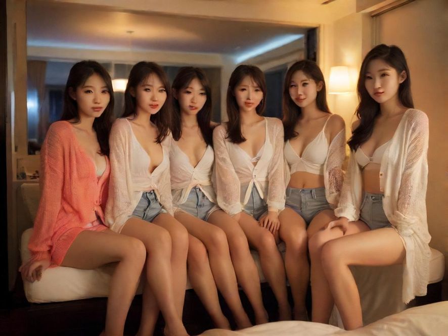 一位都市女性在柔和灯光下的私密休闲空间中享受放松,背景是精致的装饰。