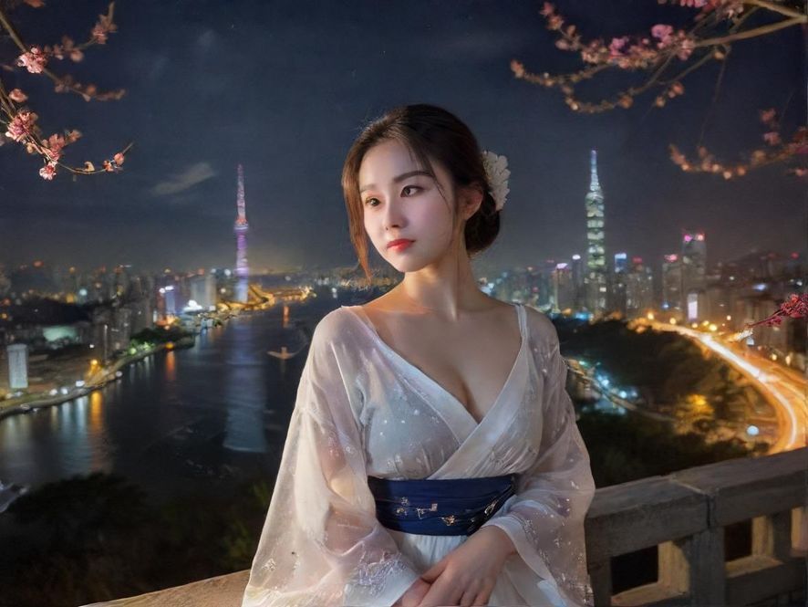 广州夜场会所夜景全貌